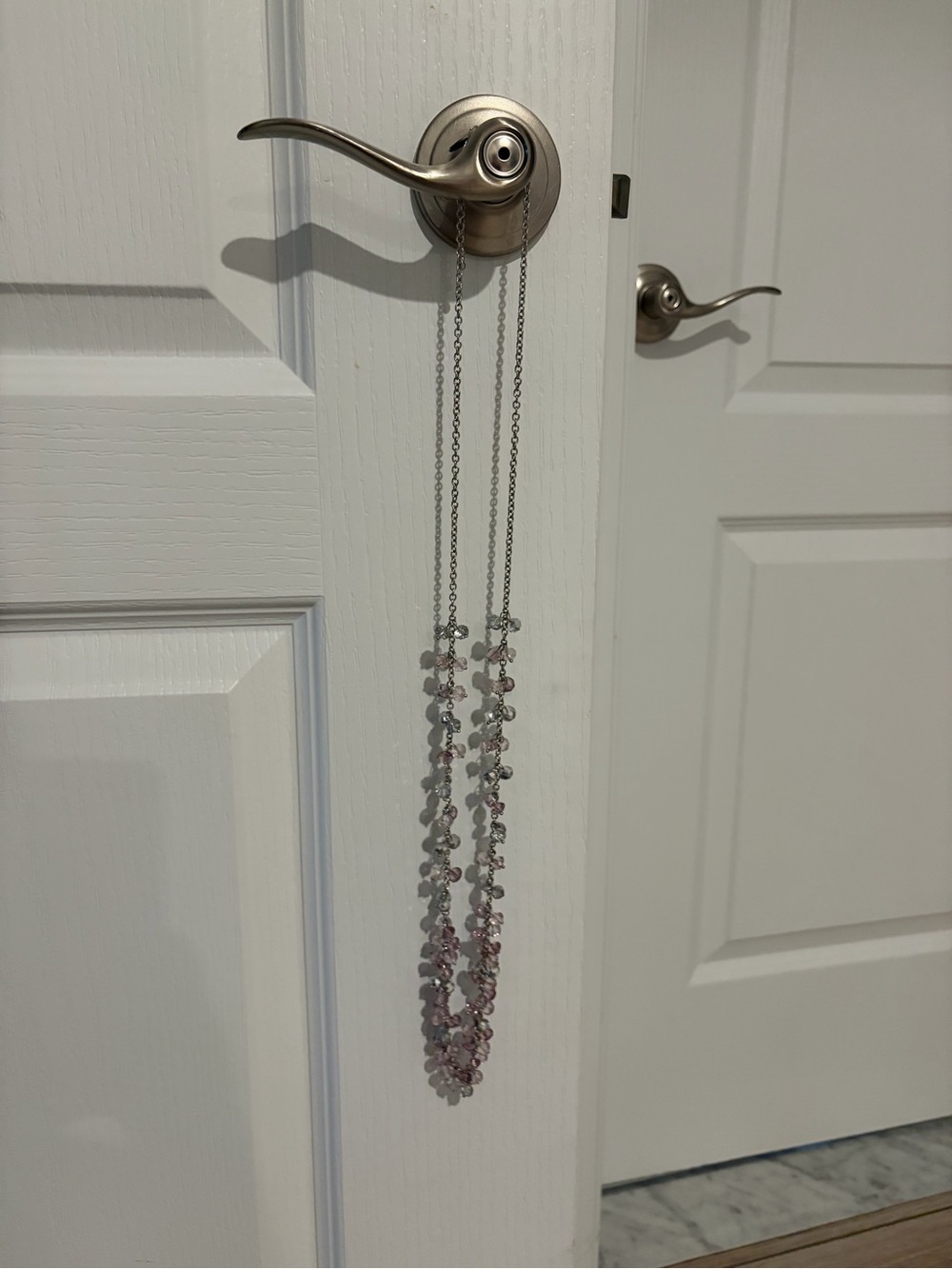 Delicate Pink Beaded Layered Necklace - Women Accessories